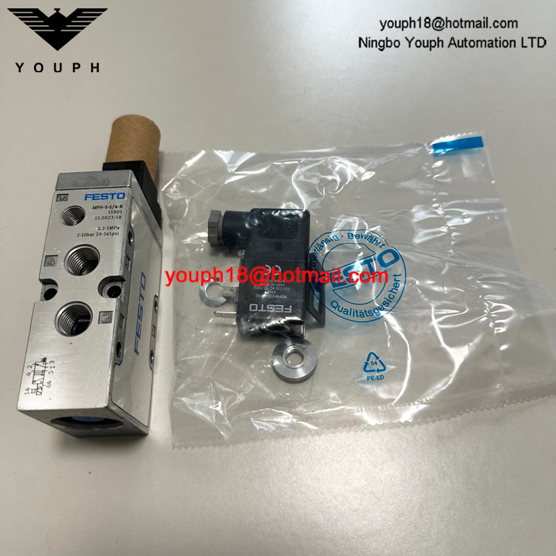 FESTO MFH-5-1 / 4-B 15901 avec bobine solénoïde 5/2 voies Tiger 2000 Valve pneumatique