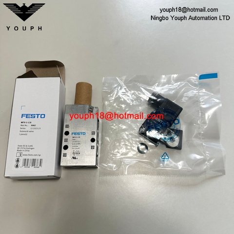 Festo MFH-5-1 / 8 9982 avec bobine 24VDC 220VAC 5/2 voies MFH Tiger Classic Solenoïde