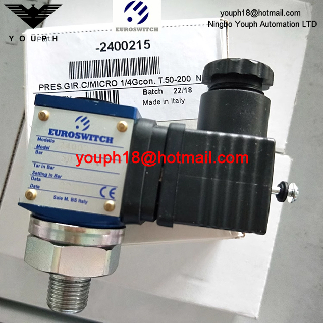 Euroswitch 2400215 2400216 24 Série SPDT Contacts Piston Pressure Interrupteur
