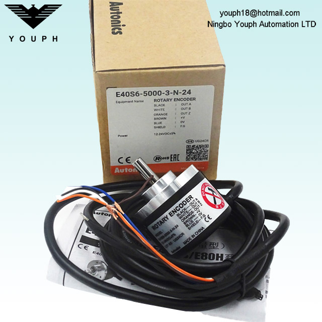 Autonics E40S6-5000-3-N-24 Encodeur rotatif incrémentiel