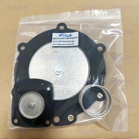 Turbo M75 M25 Springs Pulse Jet Soupape FP65 SQP75 SQP75-in SQP100 Diaphragm Kit de diaphragm