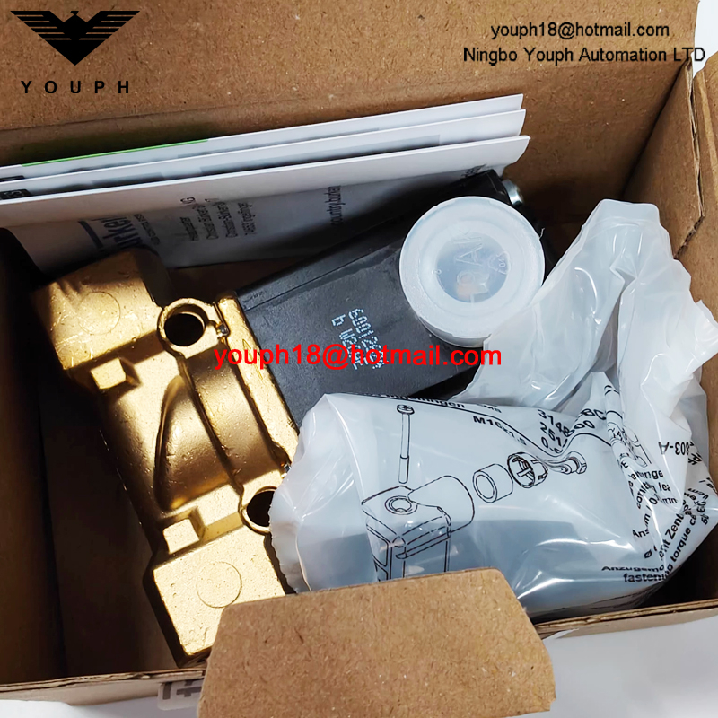 Burkert 00043816 0290 A 12,0 NBR MS 24V 50Hz 10W G1/2' Électrovanne en laiton normalement fermée servocommandée