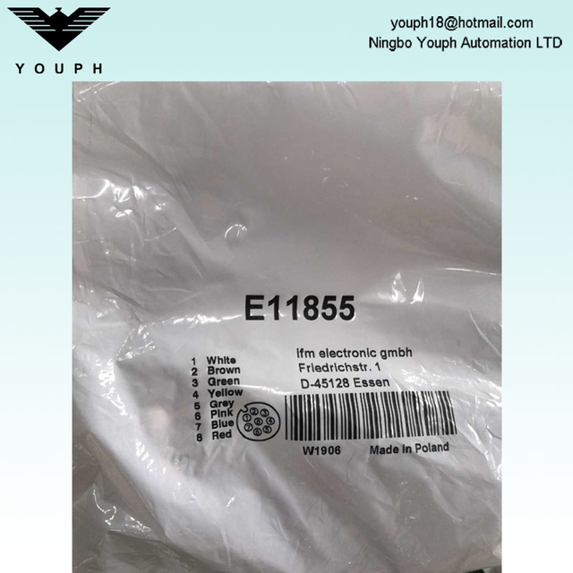 IFM ELTECTRONIQUE GMBH E11855 ADOGH080MSS0010K08 CONCRIPATION Câble avec prise