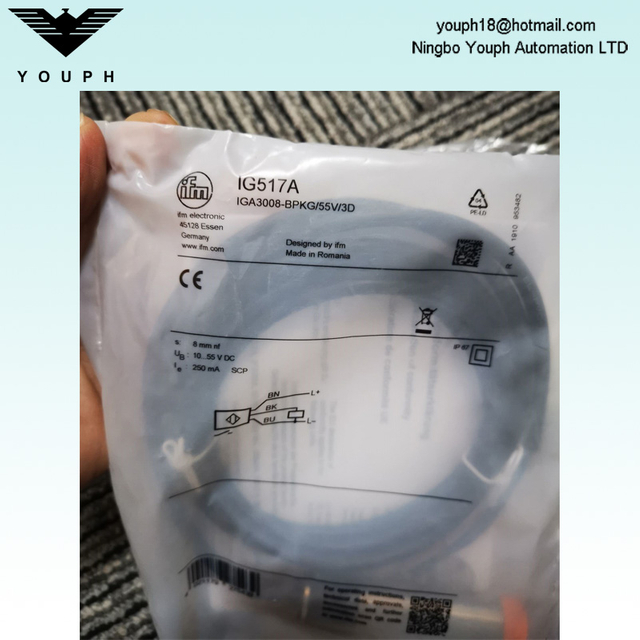 IFM IG517A IGA3008-BPKG / 55V / 3D Capteur en métal complet inductif