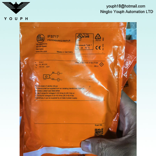 IFM IFS717 IFB2004BARKG / 3M / PUR Capteur inductif