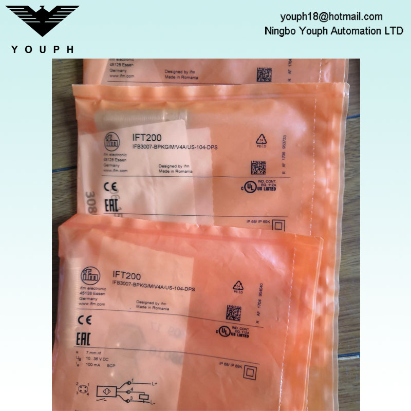 IFM IFT200 IFB3007-BPKG / M / V4A / US-104-DPS Capteur inductif
