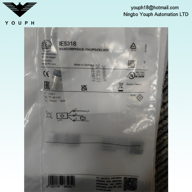 IFM IE5318 IEK3002BBPKG / OELVER / US-104 Capteur inductif