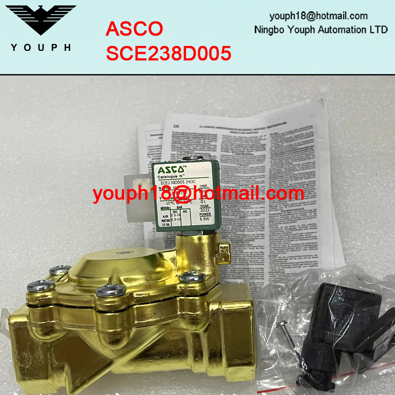 ASCO SCE238D005 1 'ORIFICE 25 mm NC 2/2 voies d'électricité en laiton
