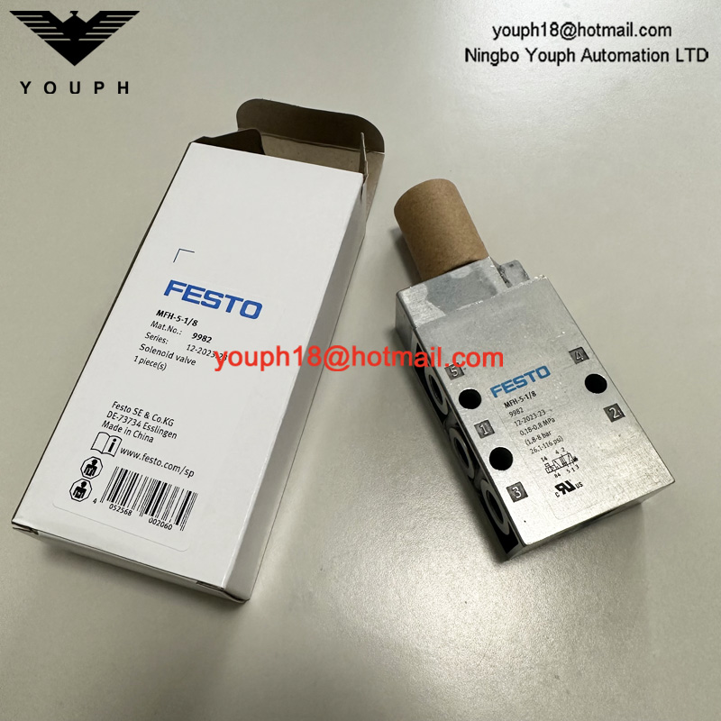 FESTO MFH-5-1 / 8 9982 G1 / 8 5/2 voies d'électrovanne MFH