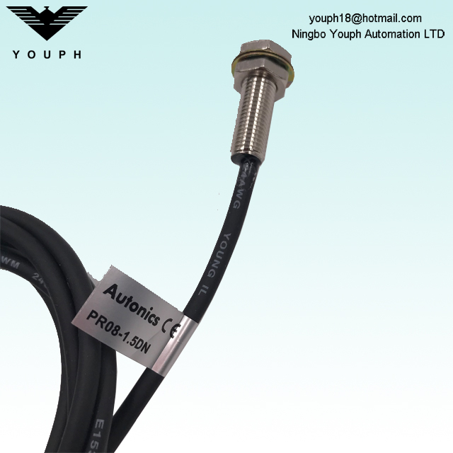 Autonics PR08-1.5dn PR Series DC Type de fil 3 Capteurs de proximité inductifs cylindriques