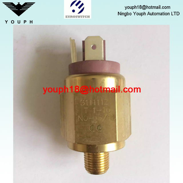Euroswitch 311112 3110211 31 Série Série Textile Machine Tool Diaphragm Pressure Interrupteur