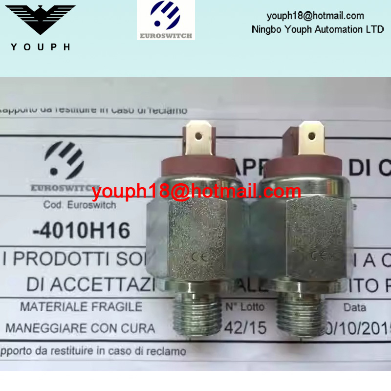 Euroswitch 4010H16 4020H16 40V10H16 40V20H16 T50-150 40 40V Interrupteur de pression de piston