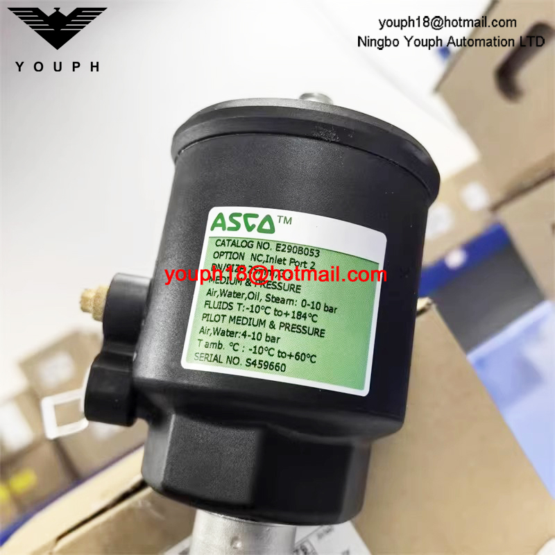 EMERSON ASCO E290B053 E290B054 G1 pouce 25mm vanne à siège angulaire en acier inoxydable