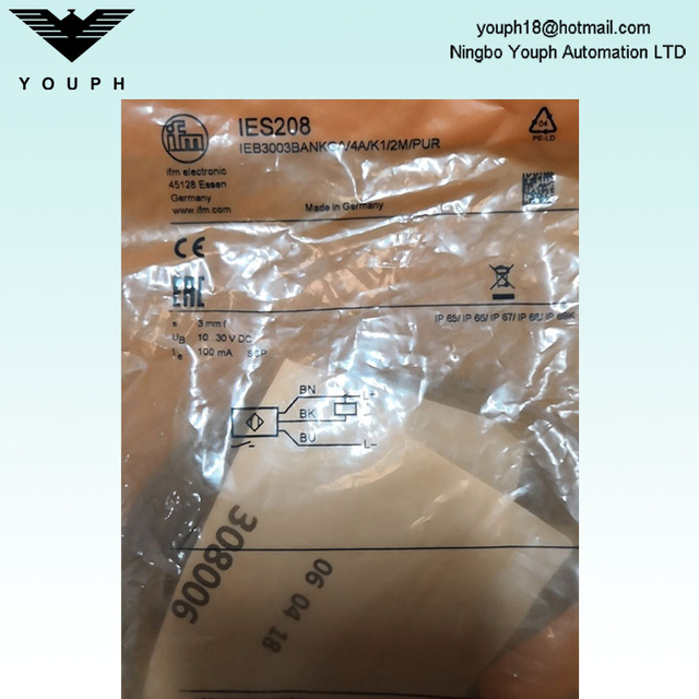 IFM IES208 IEB3003BANKG / V4A / K1 / 2M / PUR CAPPOR INDUCTEUR