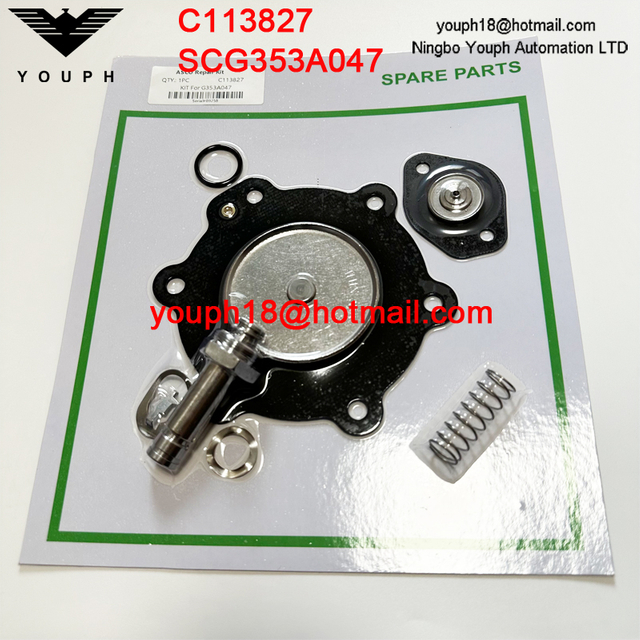 ASCO C113827 SCG353A047 1-1 / 2 'Vannes d'impulsion Kit de réparation de diaphragme en nitrile
