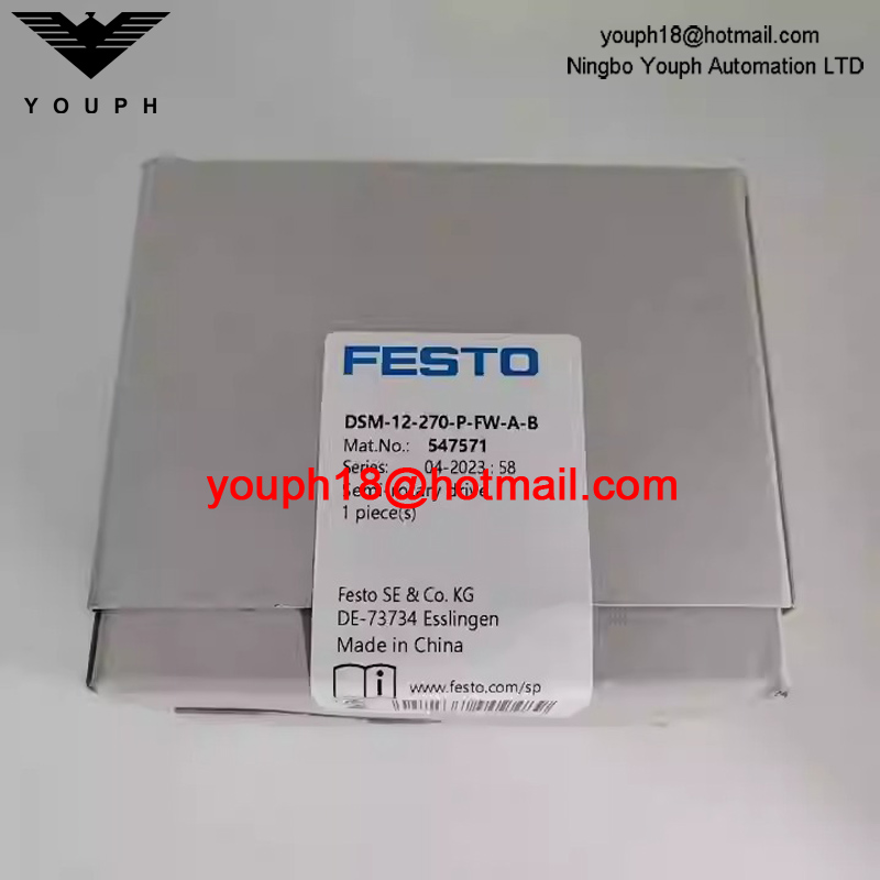 FESTO DSM-12-270-P-FW-AB 547571 Anneaux d'amortissement élastiques M5 Port semi-rotarien Drive