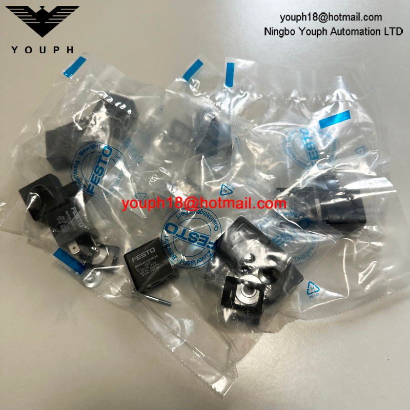 Festo MSFG-24 / 42-50 / 60 4527 24V DC Tiger Classic Solenoïde MFH-5-1 / 8 MFH-5-1 / 4 Coil solénoïde