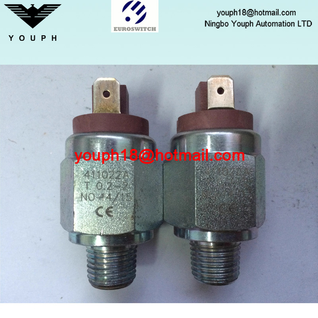 Italie Euroswitch 411022A 4110224 4110120 4110121 NO / NC Plaque de serrage Diaphragm Pressure Interrupteur