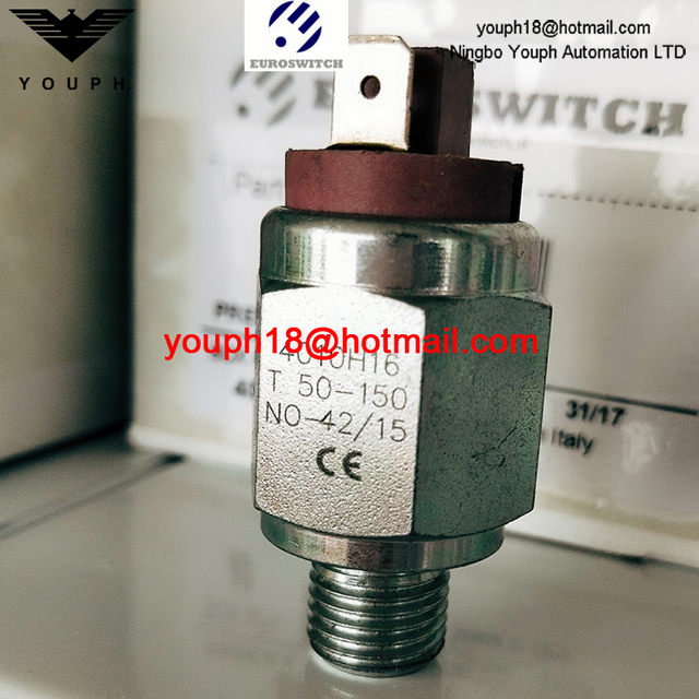 Euroswitch 4010H16 4020H16 40V10H16 40V20H16 T50-150 40 40V Interrupteur de pression de piston