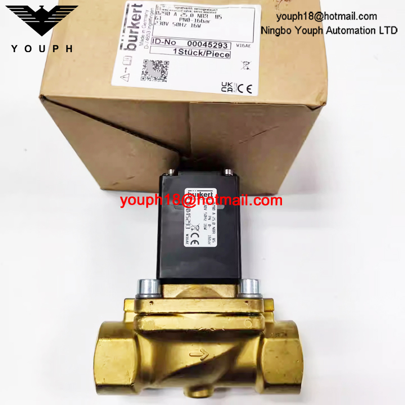 Burkert 00045293 0290 A 25,0 NBR MS 230V 50Hz 16W G1' Électrovanne servocommandée