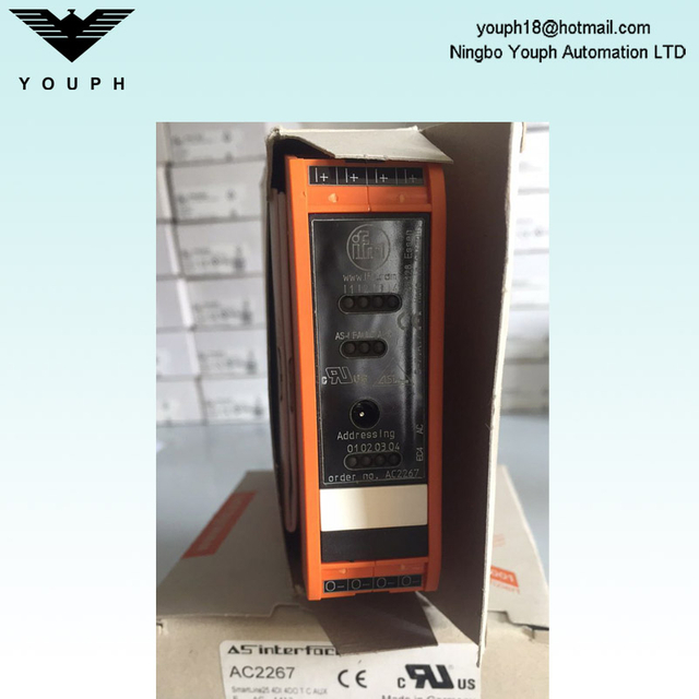 IFM AC2267 Smartline25 4Di 4Do TC AUX AS-Interface Control Cabinet Module AC2267