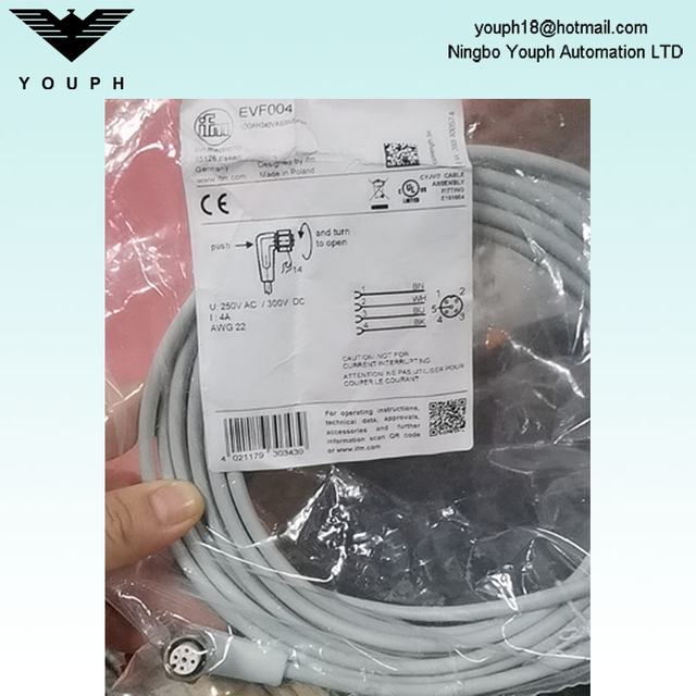 IFM EVF004 ADOAH040VAS0005P04 avec câble de connexion à douille
