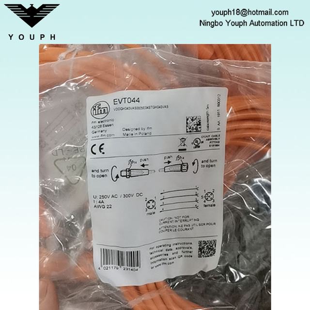 IFM EVT044 VDOGH040VAS0005E04STGH040VAS Câble de connexion