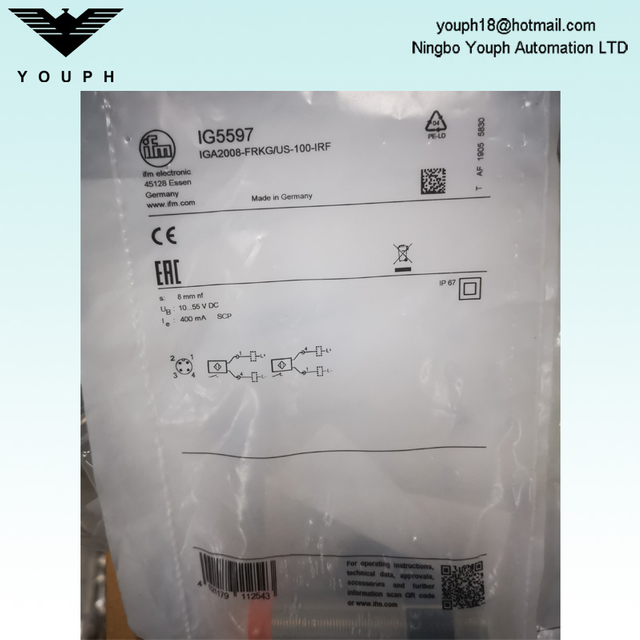 IFM IG5597 IGA2008-FRKG / US-100-irf Inductive Capteur
