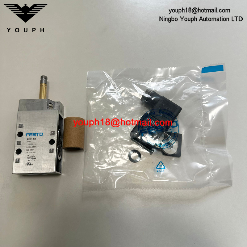 Festo MFH-5-1 / 8 9982 avec bobine 24VDC 220VAC 5/2 voies MFH Tiger Classic Solenoïde