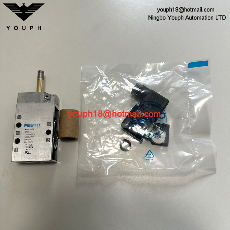 Festo MFH-5-1 / 8 9982 avec bobine 24VDC 220VAC 5/2 voies MFH Tiger Classic Solenoïde