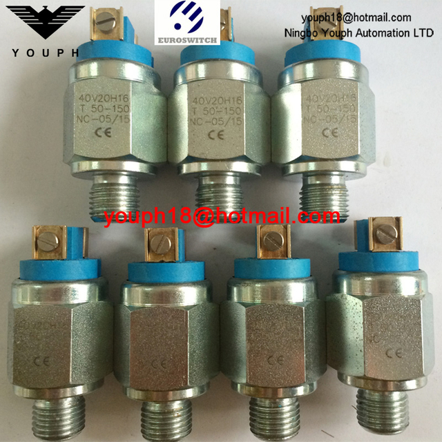 Euroswitch 40V10H16 40V10H17 40V20H16 40V20H17 T50-150 40 40V Répression de pression à piston