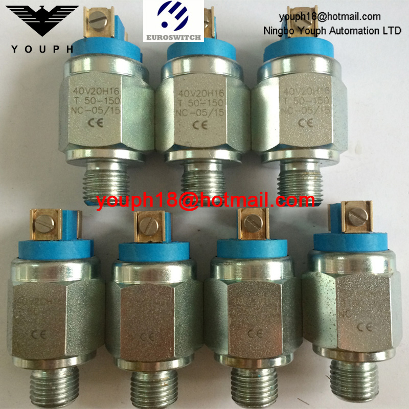 Euroswitch 40V10H16 40V10H17 40V20H16 40V20H17 T50-150 40 40V Répression de pression à piston