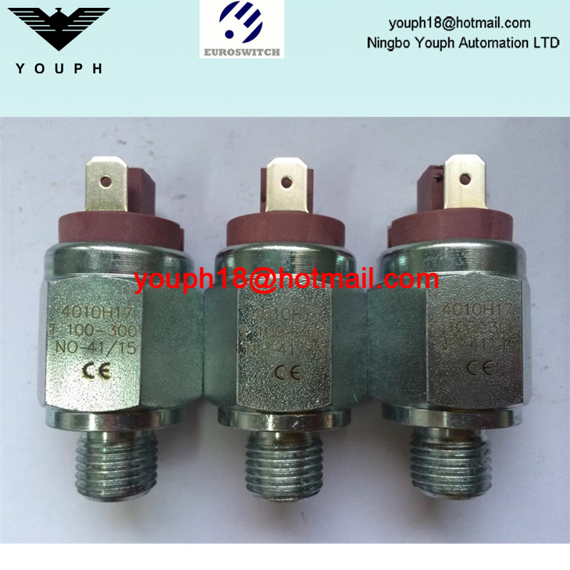 Euroswitch 4010H17 4020H17 40V10H17 40V20H17 T50-150 40 40V Interrupteur de pression de piston