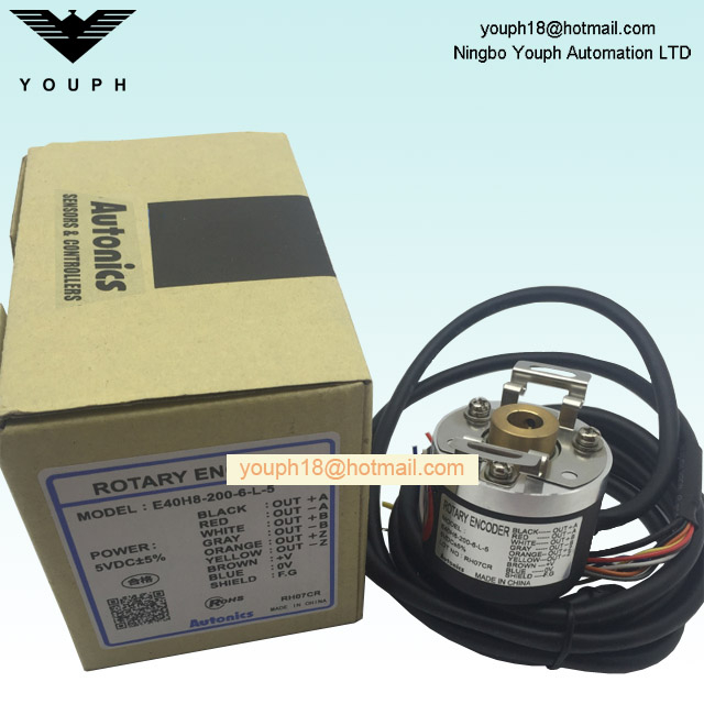 Autonics E40H8-200-6-L-5 Encodeur rotatif incrémental
