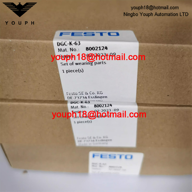 FESTO DGC-K-63 8002124 DGC-K Linear Drive Set of Port Parts