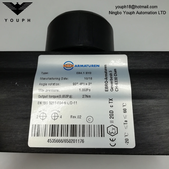 Ebro Armaturen Actuateur EB4.1 Syd Air Cylinder