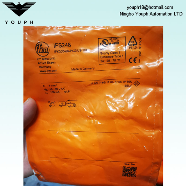 IFM IFS248 IFK3004BAPKG / US-104 IFS249 PNP Capteur inductif
