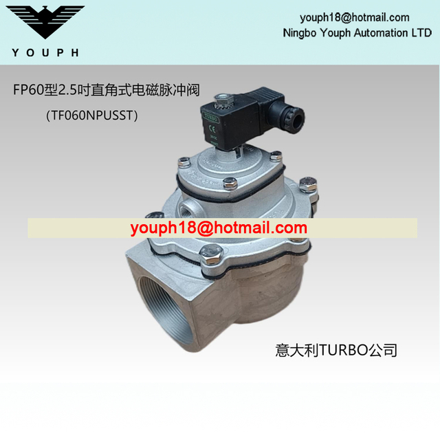 Italie Turbo FP60 TF060NPUSST VALVE à impulsion à diaphragme fileté de 2.5 pouces