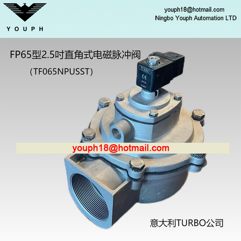 Italie Turbo FP65 TF065NPUSST VALVE à Jet d'impulsion filetée à diaphragme de 2.5 pouces